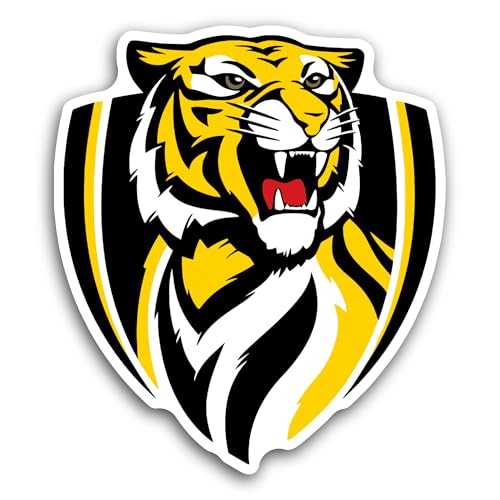 2 (Pieces) 3" and 5" Richm0nd Tigers Logo Decal Sticker, Waterproof Vinyl Decals for Many Purpose Li