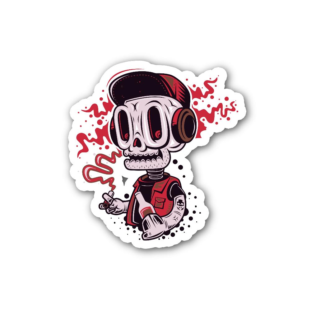 2 (Pieces) 3" and 5" Ice Skating Couple Silhouette Sticker, Waterproof Vinyl Decals for Many Purpose