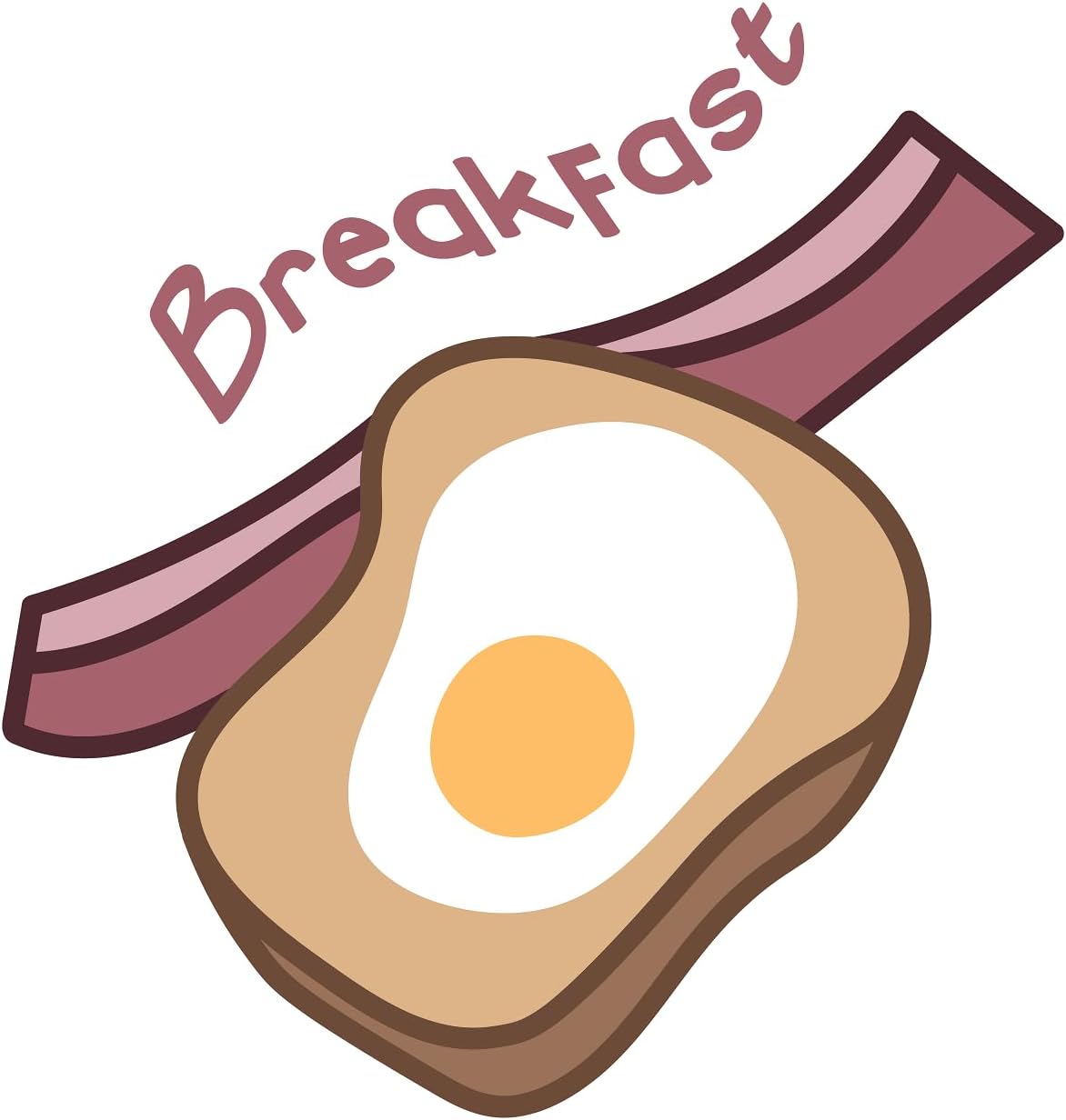 Inspirational Quote Breakfast, Stickers Motivational Sticker Vinyl Decal Motivation Stickers- 5" Vinyl Sticker Waterproof