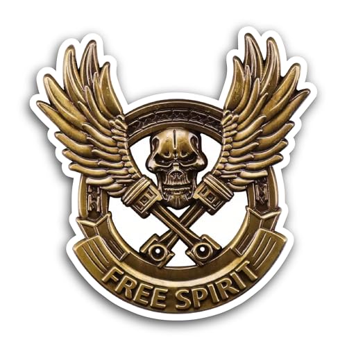 2 (Pieces) 3" and 5" Free Spirit Sticker, Waterproof Vinyl Decals for Many Purpose Like Cars, Trucks