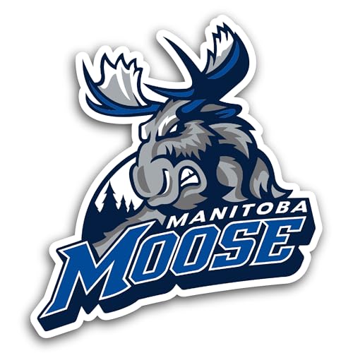2 (Pieces) 3" and 5" Manitoba M00se Sticker, Waterproof Vinyl Decals for Many Purpose Like Cars, Tru