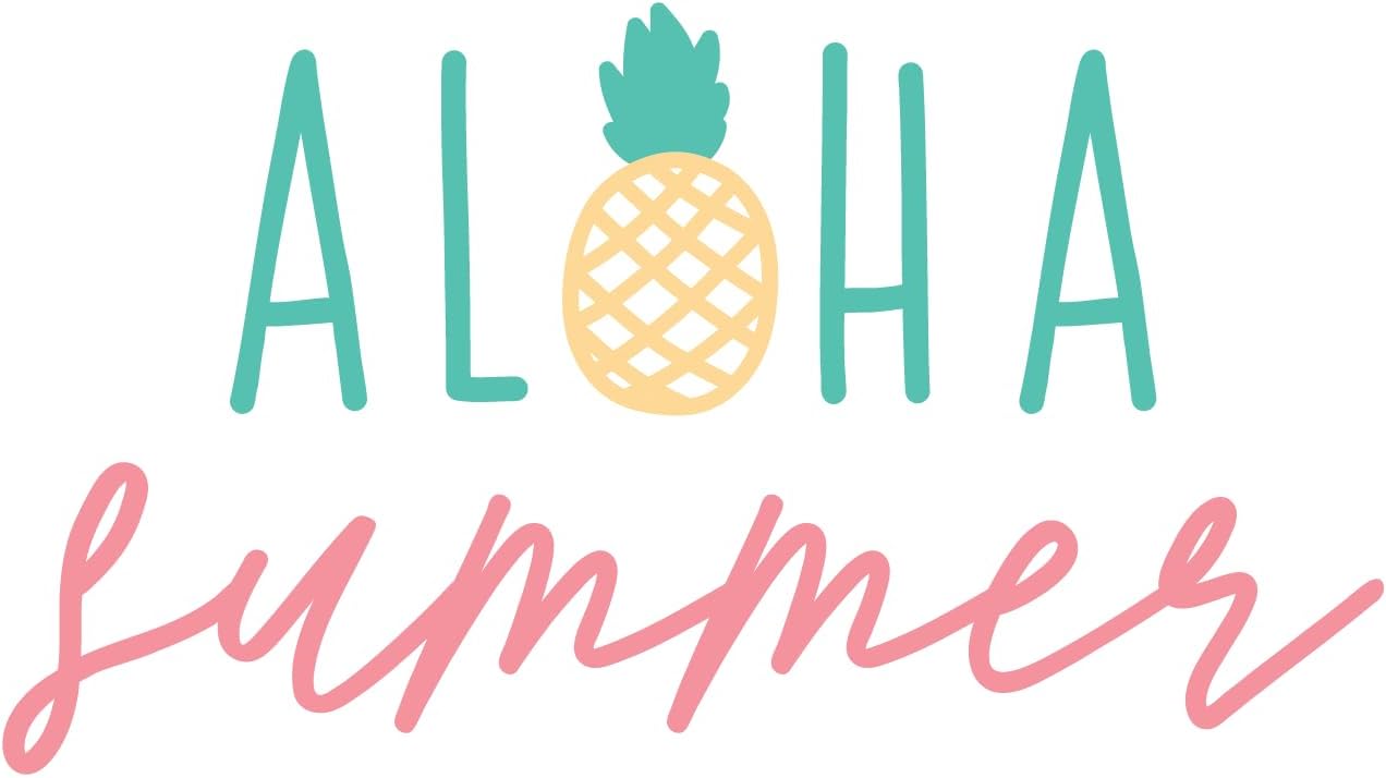 Inspirational Quote "Aloha Summer" Motivational Sticker Vinyl Decal Motivation Stickers- 5" Vinyl Sticker Waterproof
