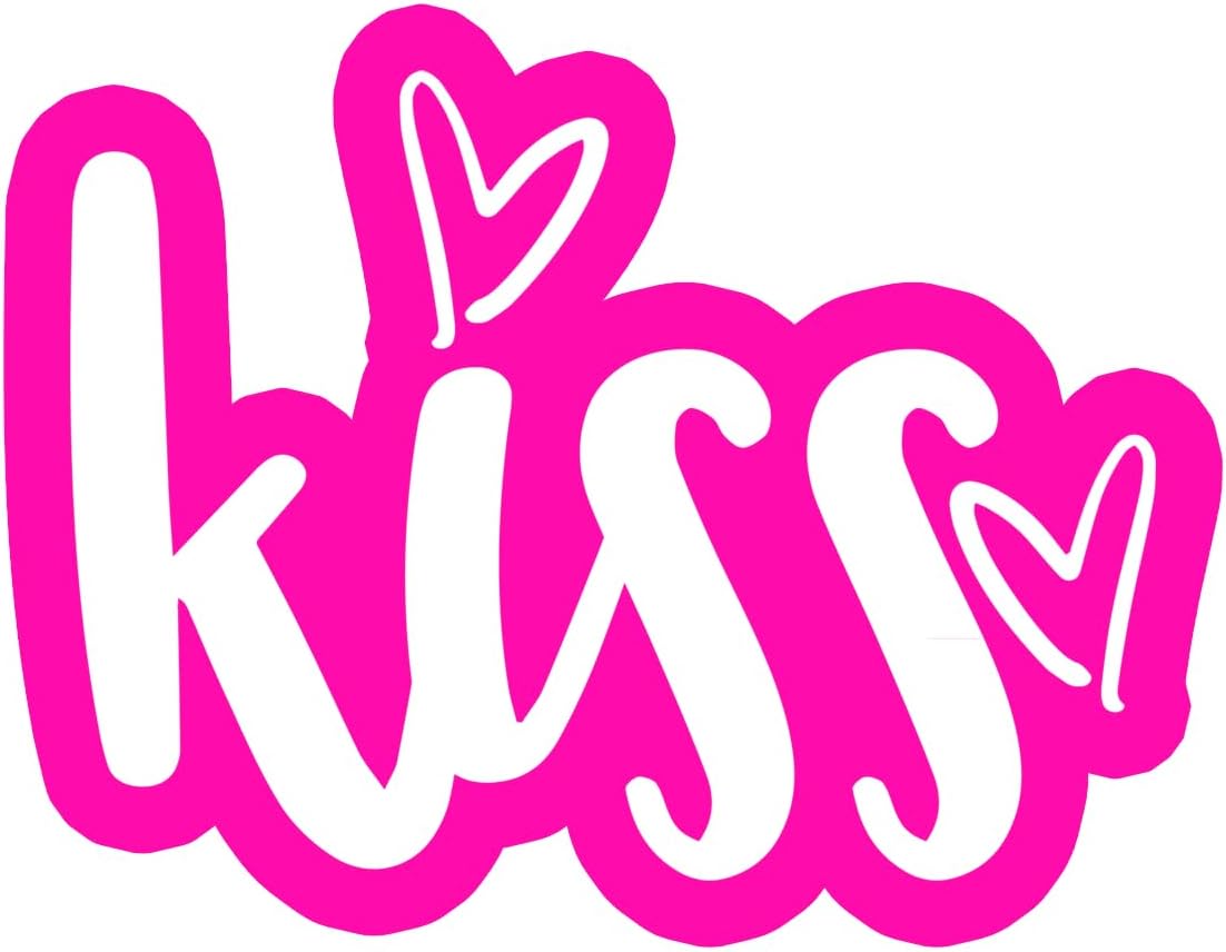 Inspirational Quote Kiss Motivational Sticker Vinyl Decal Motivation Stickers- 5" Vinyl Sticker Waterproof