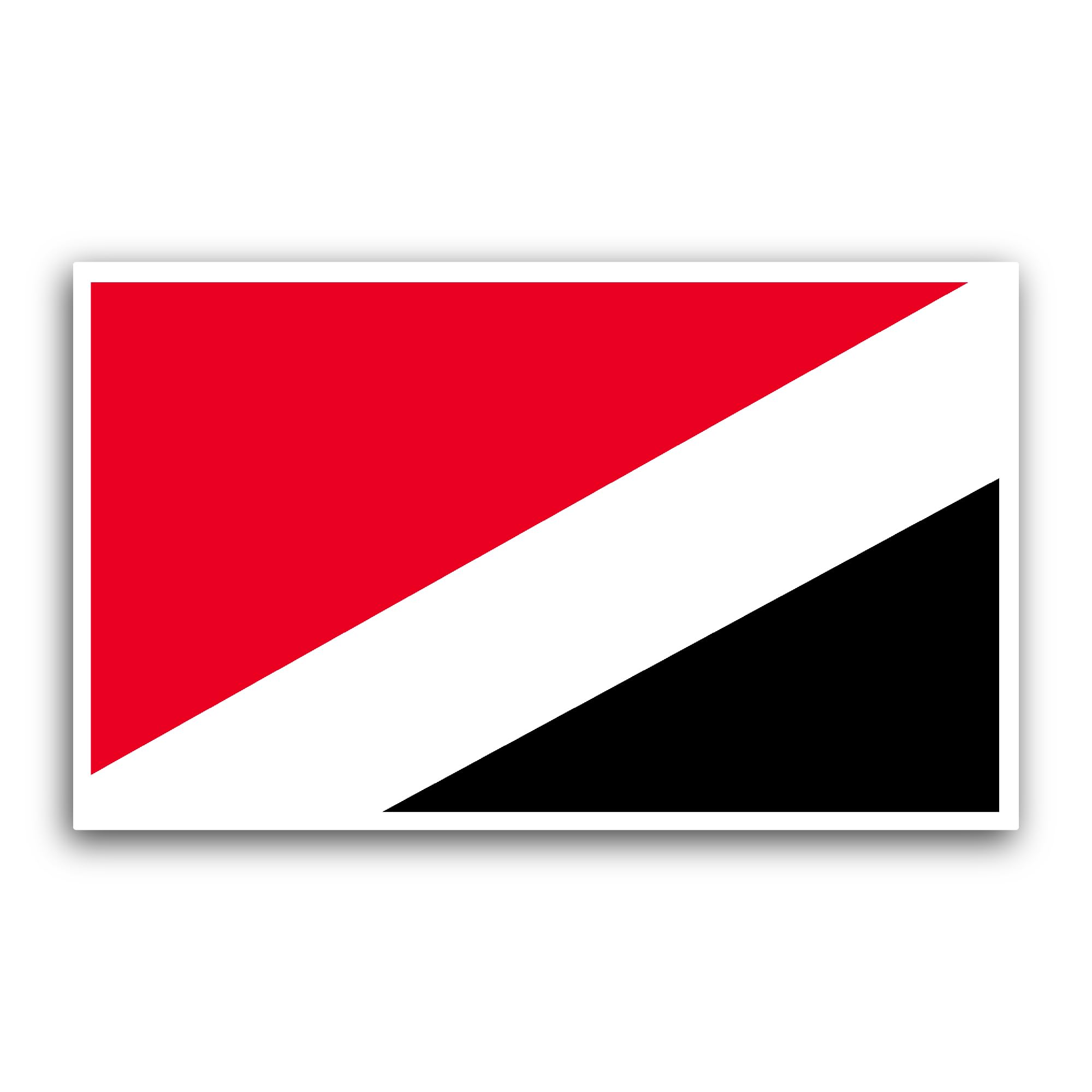 2 (Pieces) 3" and 5" Sealand,Principility of Flag Sticker, Waterproof Vinyl Decals for Many Purpose 