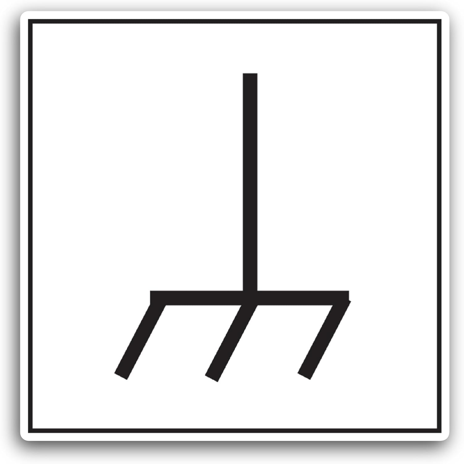 2 (Pieces) 3" and 5" Frame Chassis Symbol Sticker, Waterproof Vinyl Decals for Many Purpose Like Cars, Trucks, Laptops, Phones, Windows and More