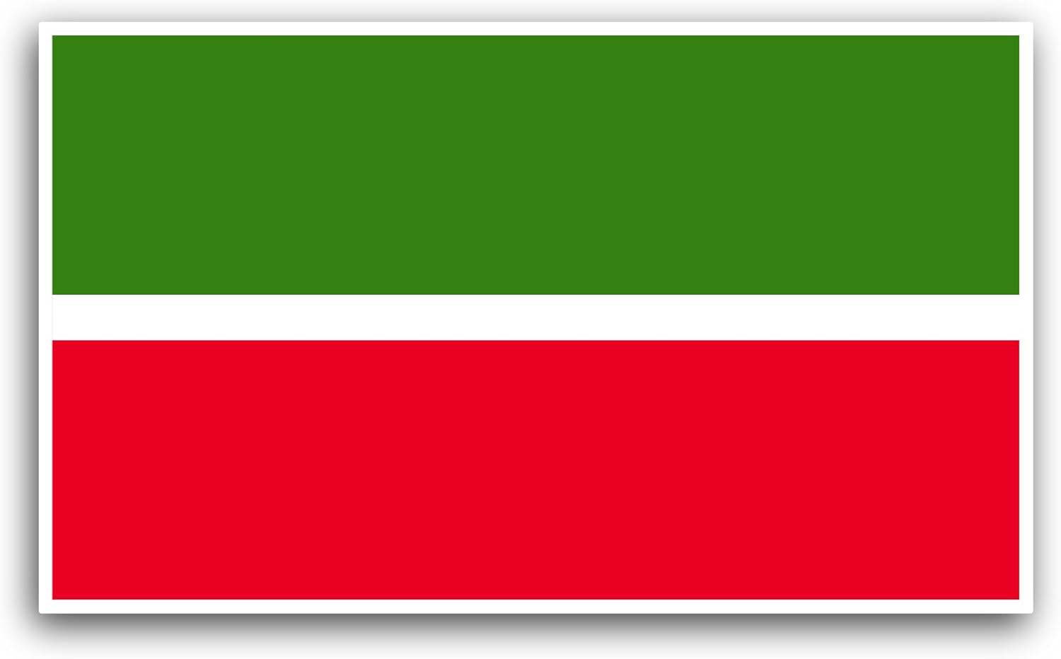 2 (Pieces) 3" and 5" Tatarstan Flag Sticker, Waterproof Vinyl Decals for Many Purpose Like Cars, Trucks, Laptops, Phones, Windows and More