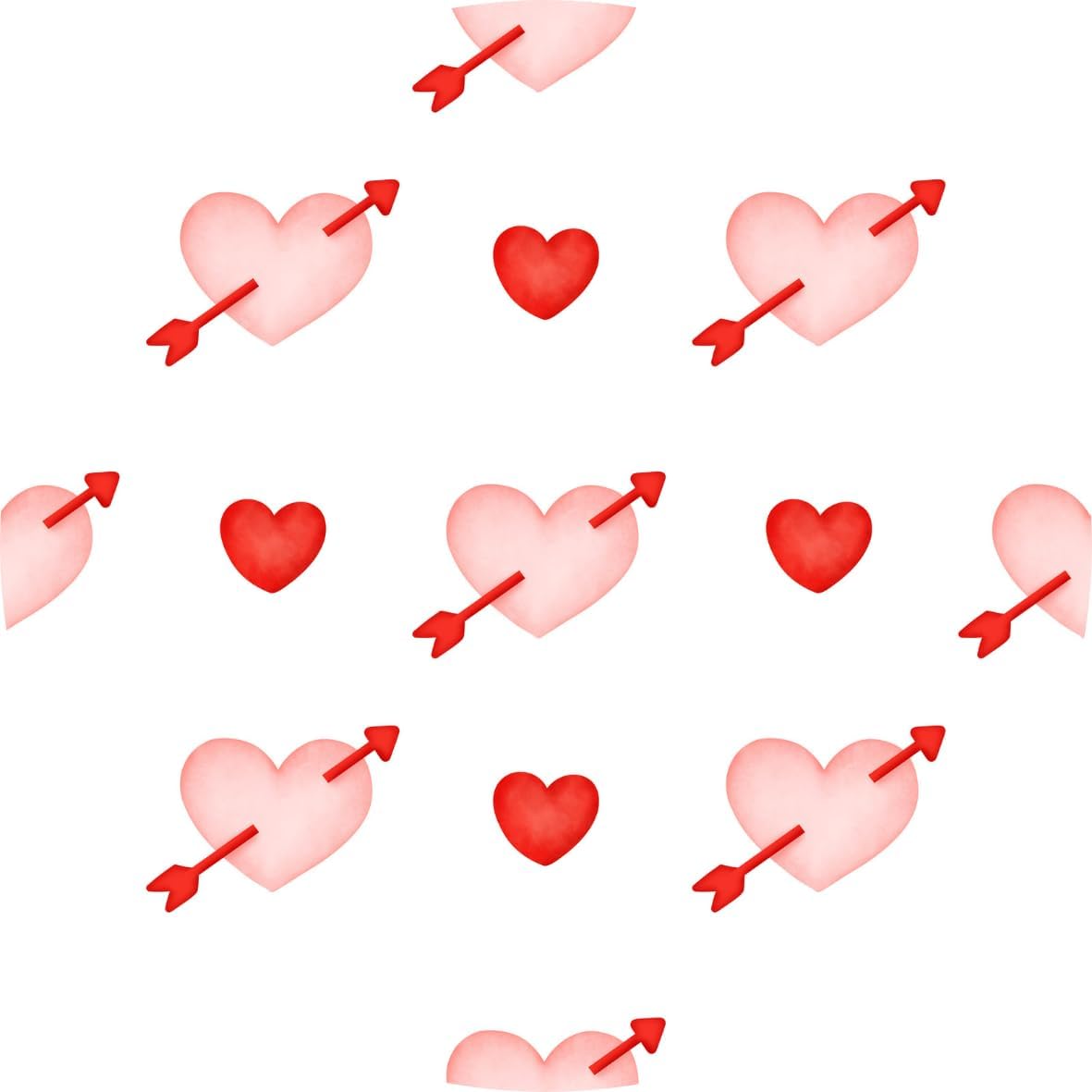 Inspirational Quote Hearts Arrow Seamless Repeat Pattern Hearts Vector Motivational Sticker Vinyl Decal Motivation Stickers- 5" Vinyl Sticker Waterproof