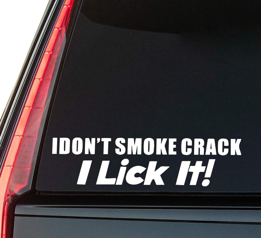 I Dont Smoke Window Vinyl Decal Sticker 6" (White), Waterproof Vinyl Decals for Many Purpose Like Ca