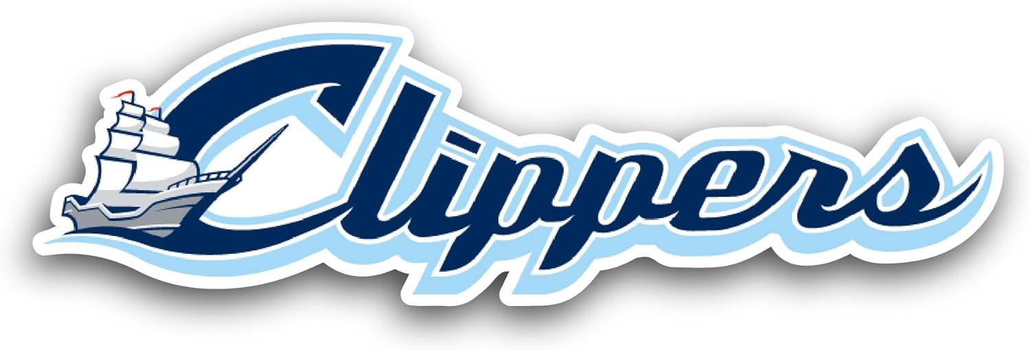 2 (Pieces) 3" and 5" C0lumbus Clippers Sticker, Waterproof Vinyl Decals for Many Purpose Like Cars, Trucks, Laptops, Phones, Windows and More