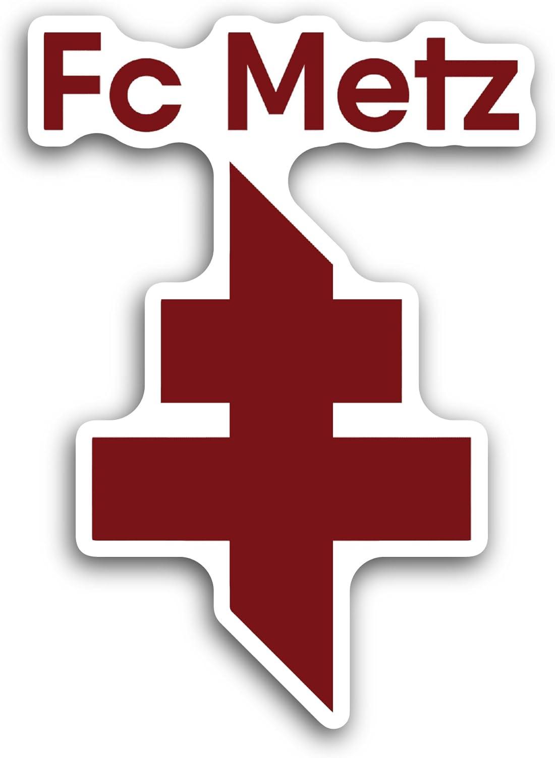 2 (Pieces) 3" and 5" FC M3tz Sticker, Waterproof Vinyl Decals for Many Purpose Like Cars, Trucks, Laptops, Phones, Windows and More