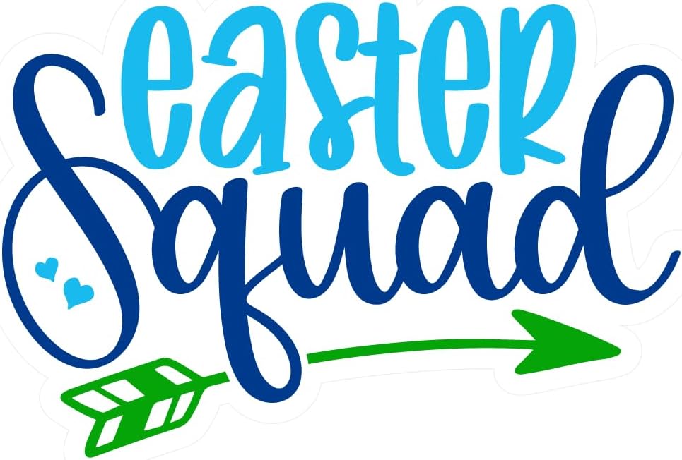 Inspirational Quote "Easter Squad" Motivational Sticker Vinyl Decal Motivation Stickers- 5" Vinyl Sticker Waterproof