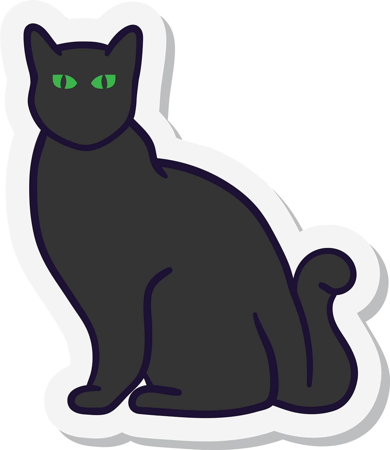 Inspirational Quote Black Cat Motivational Sticker Vinyl Decal Motivation Stickers- 5" Vinyl Sticker Waterproof