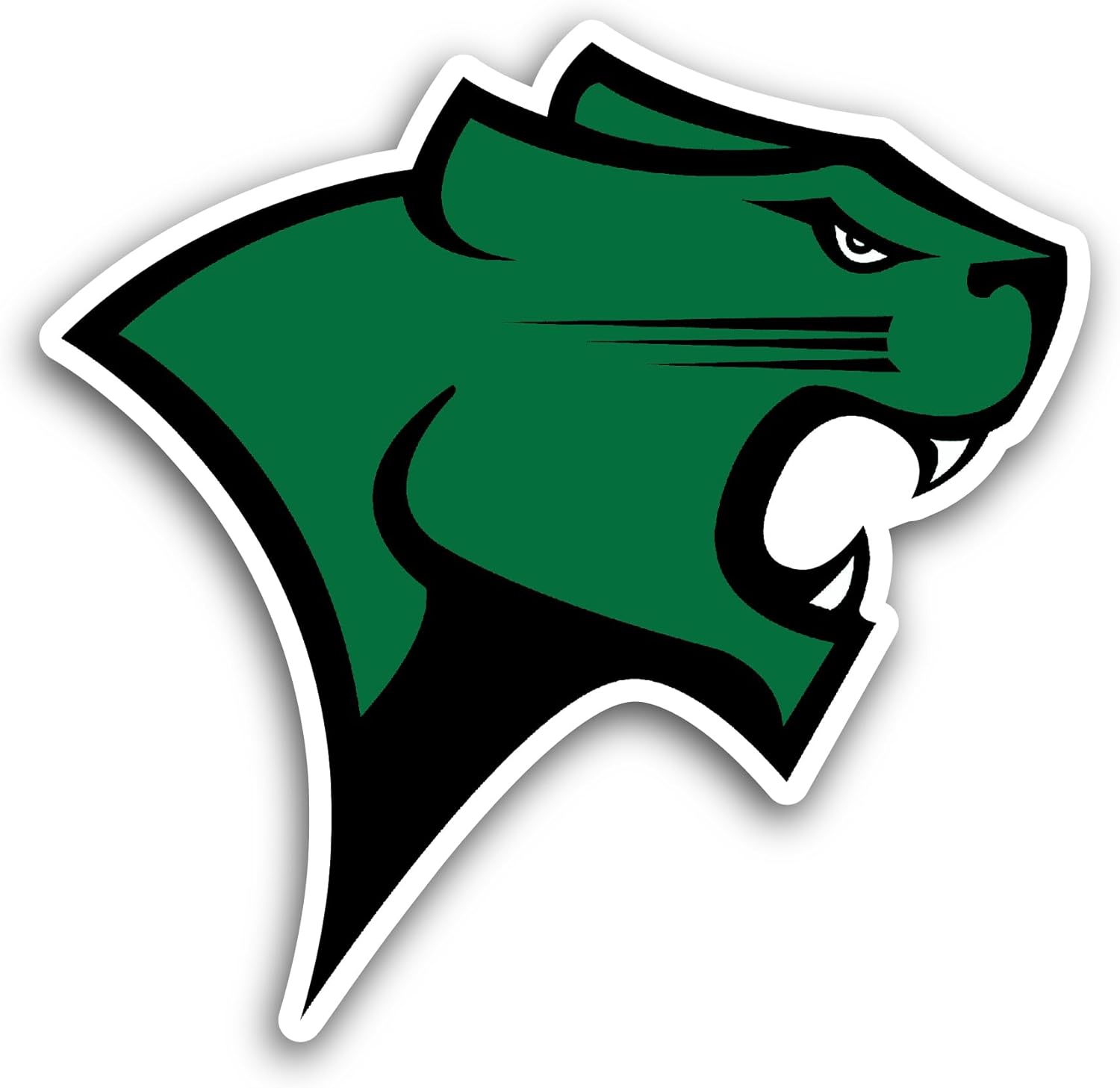 2 (Pieces) 3" and 5" Green Panther Sticker, Waterproof Vinyl Decals for Many Purpose Like Cars, Trucks, Laptops, Phones, Windows and More
