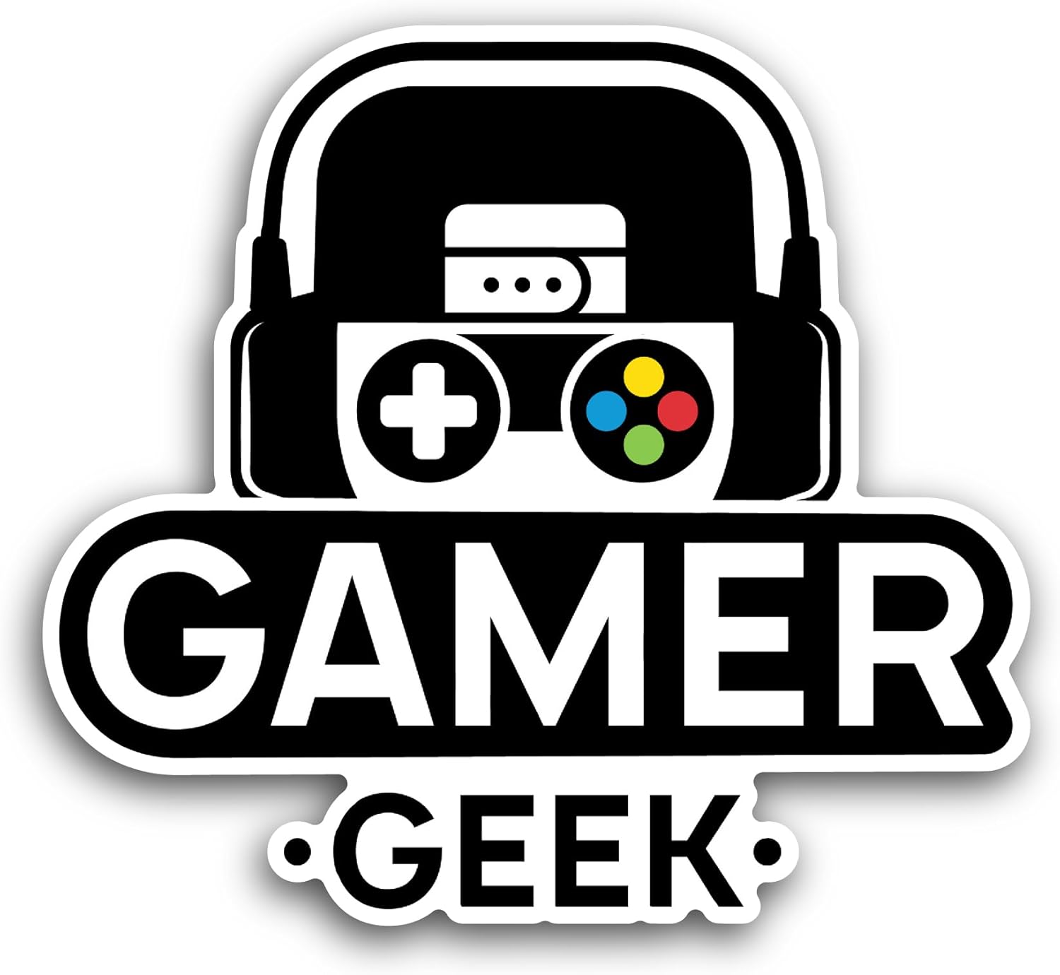 2 (Pieces) 3" and 5" Gamer Sticker, Waterproof Vinyl Decals for Many Purpose Like Cars, Trucks, Laptops, Phones, Windows and More