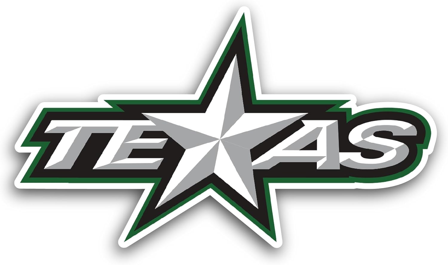 2 (Pieces) 3" and 5" Texas Logo Sticker, Waterproof Vinyl Decals for Many Purpose Like Cars, Trucks, Laptops, Phones, Windows and More