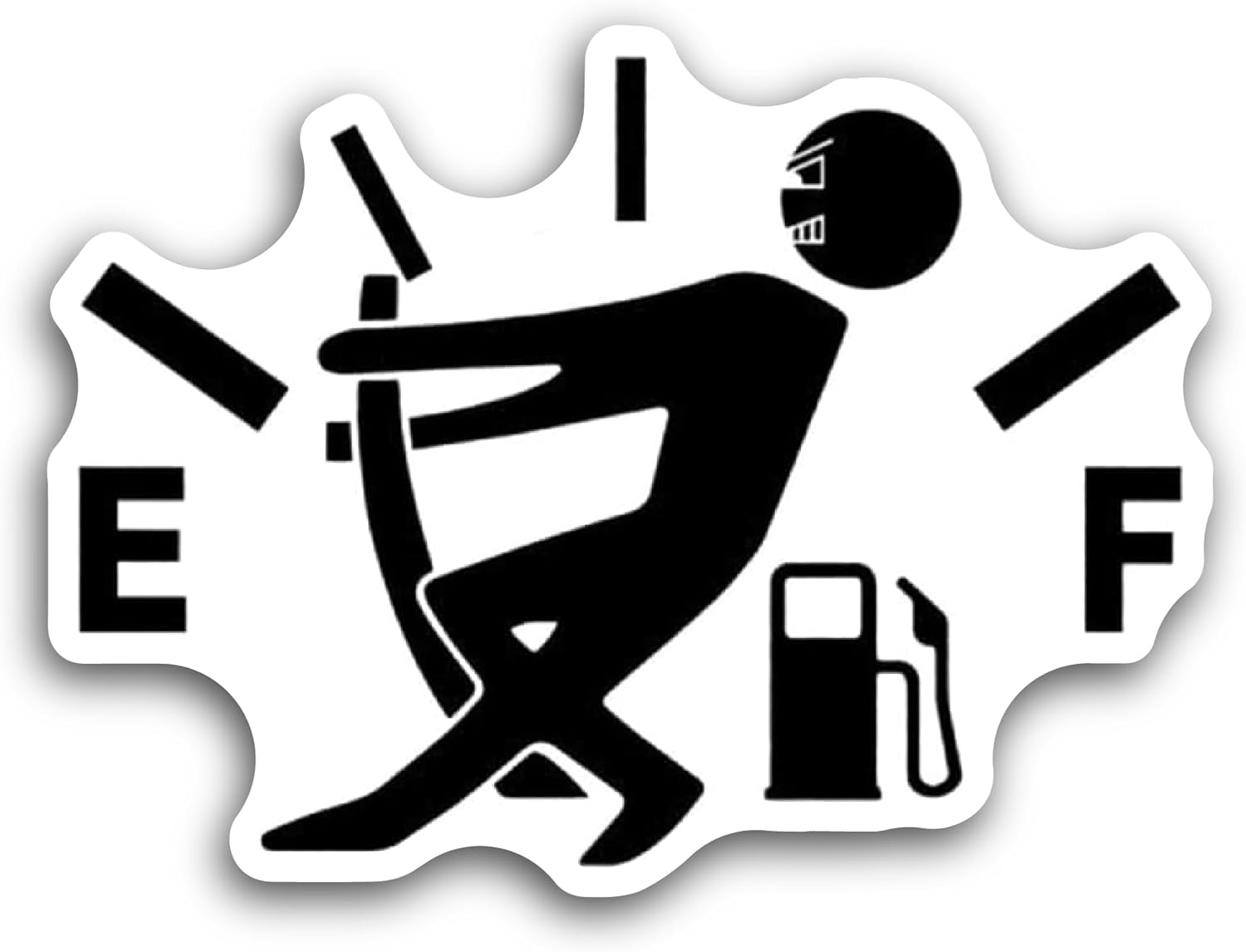 2 (Pieces) 3" and 5" Car Fuel Gauge Sticker, Waterproof Vinyl Decals for Many Purpose Like Cars, Trucks, Laptops, Phones, Windows and More (Copy)