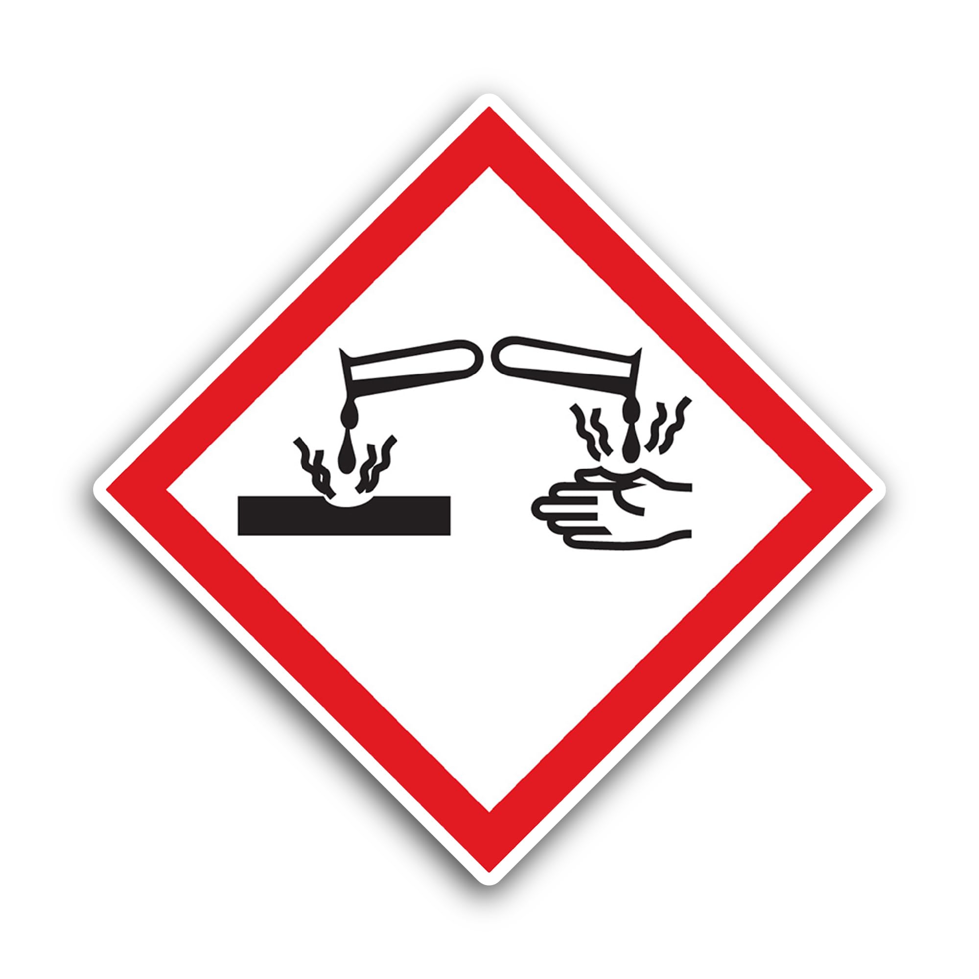 2 (Pieces) 3" and 5" Workplace Safety Sign Sticker, Waterproof Vinyl Decals for Many Purpose Like Ca