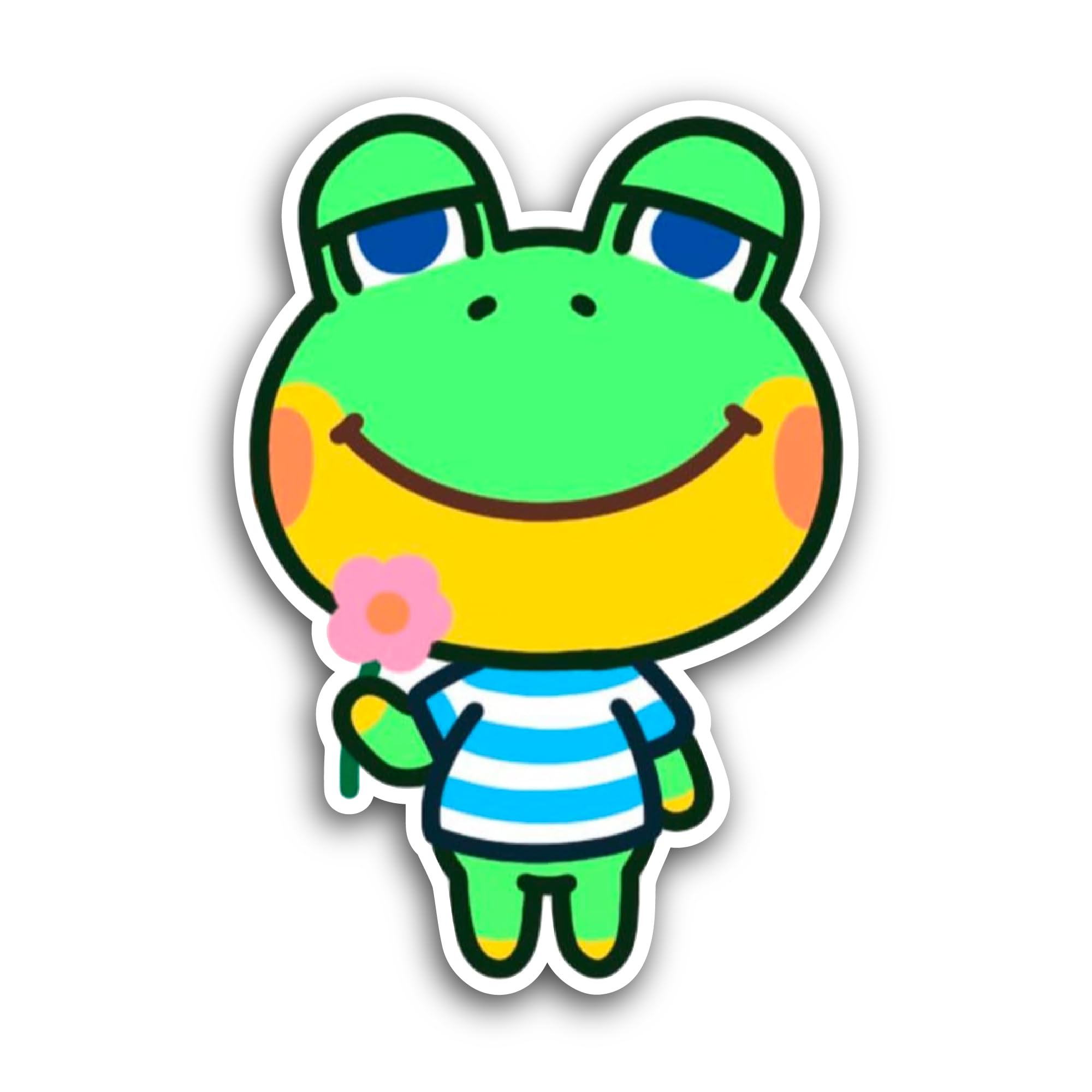 2 (Pieces) 3" and 5" Happy Sticker, Waterproof Vinyl Decals for Many Purpose Like Cars, Trucks, Lapt