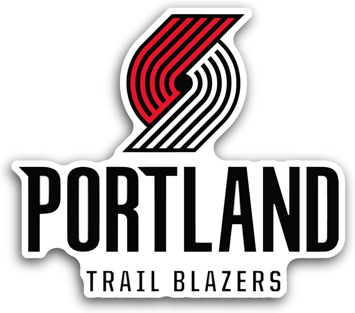2 (Pieces) 3" and 5" P0rtland Trail Blazers Decal Sticker, Waterproof Vinyl Decals for Many Purpose Like Cars, Trucks, Laptops, Phones, Windows and More