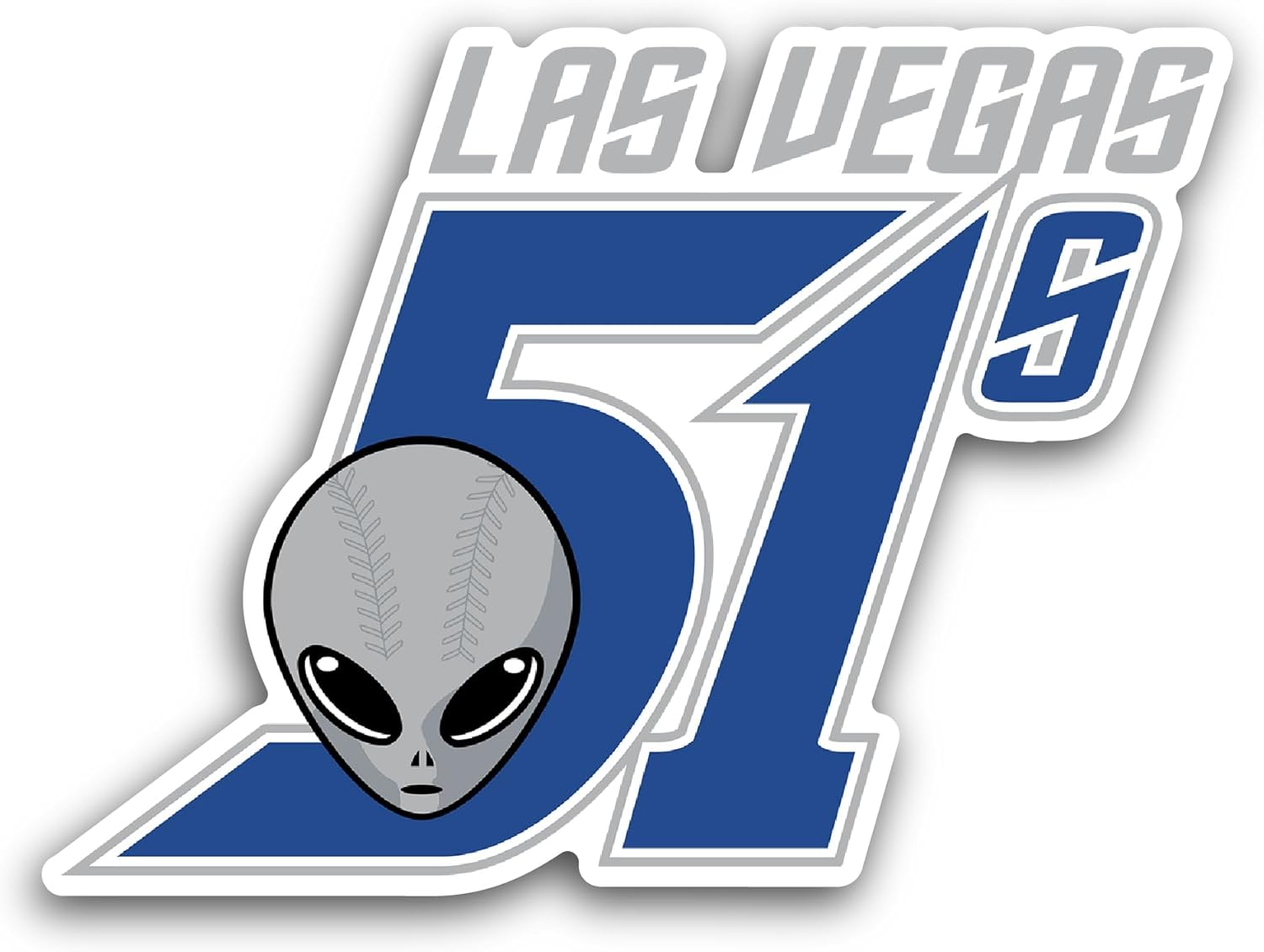 2 (Pieces) 3" and 5" L@s Vegas 51s Sticker, Waterproof Vinyl Decals for Many Purpose Like Cars, Trucks, Laptops, Phones, Windows and More