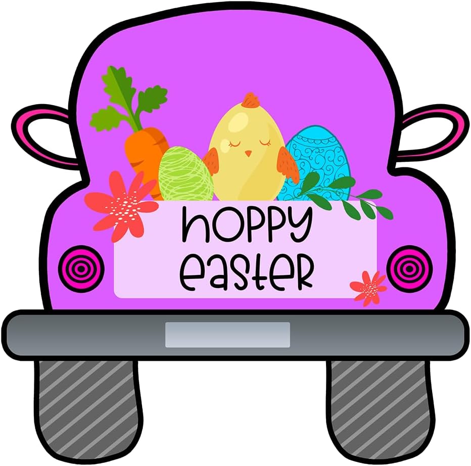 Inspirational Quote "Hoppy Easter" Motivational Sticker Vinyl Decal Motivation Stickers- 5" Vinyl Sticker Waterproof