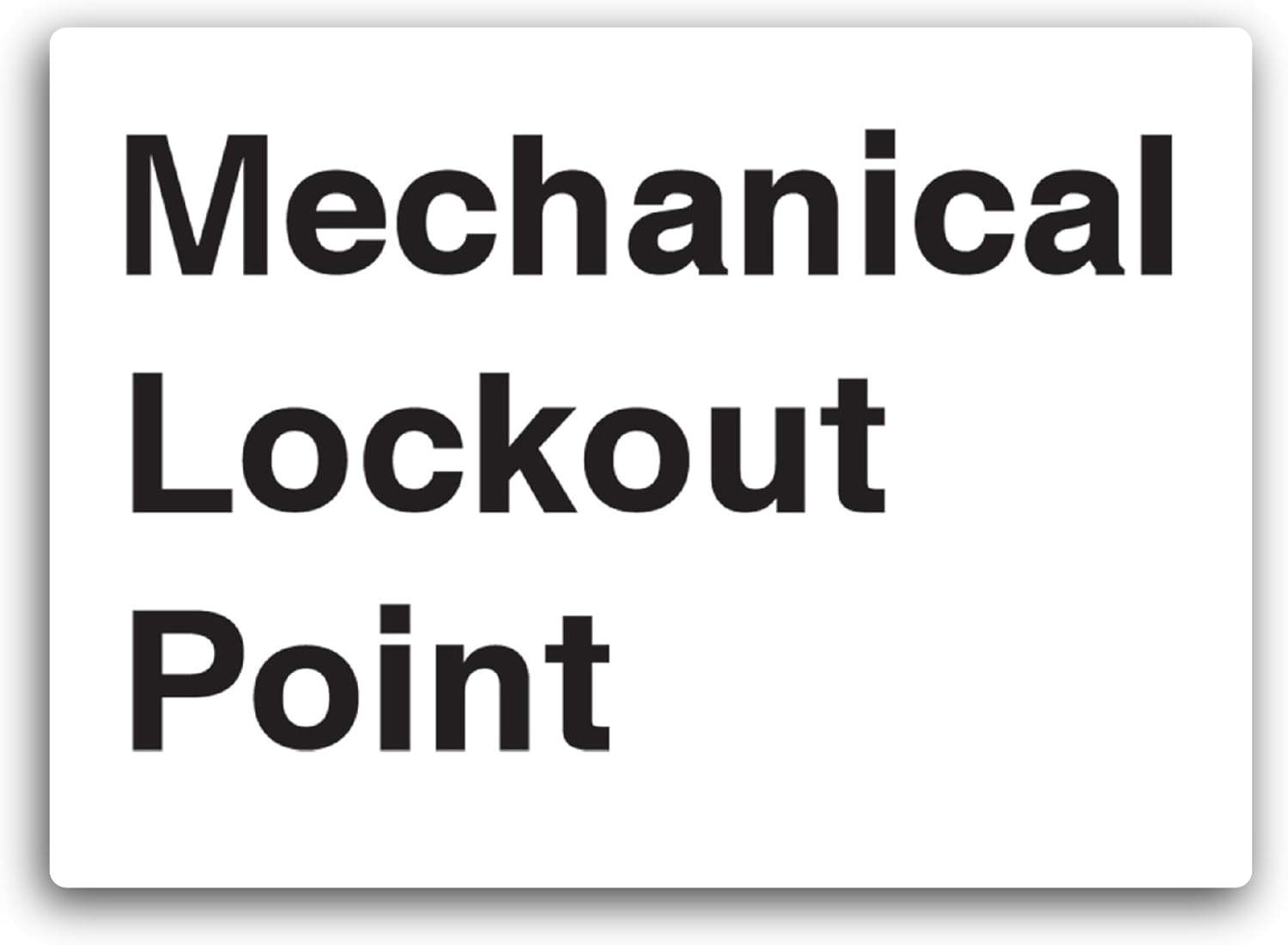 2 (Pieces) 3" and 5" Mechanical Lockout Point Sticker, Waterproof Vinyl Decals for Many Purpose Like Cars, Trucks, Laptops, Phones, Windows and More