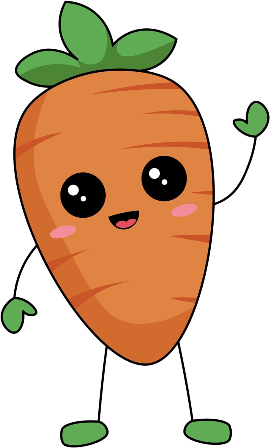 Inspirational Quote Carrot Hello Style Motivational Sticker Vinyl Decal Motivation Stickers- 5" Vinyl Sticker Waterproof