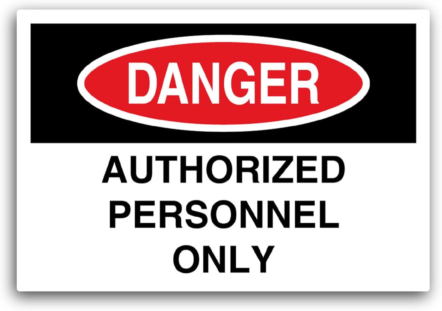 2 (Pieces) 3" and 5" Auth0rized Personnel Sticker, Waterproof Vinyl Decals for Many Purpose Like Cars, Trucks, Laptops, Phones, Windows and More