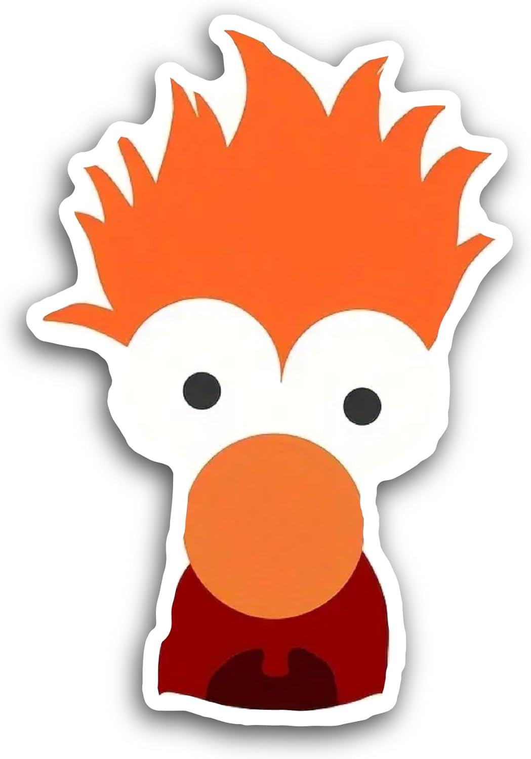 2 (Pieces) 3" and 5" Beaker Sticker, Waterproof Vinyl Decals for Many Purpose Like Cars, Trucks, Laptops, Phones, Windows and More