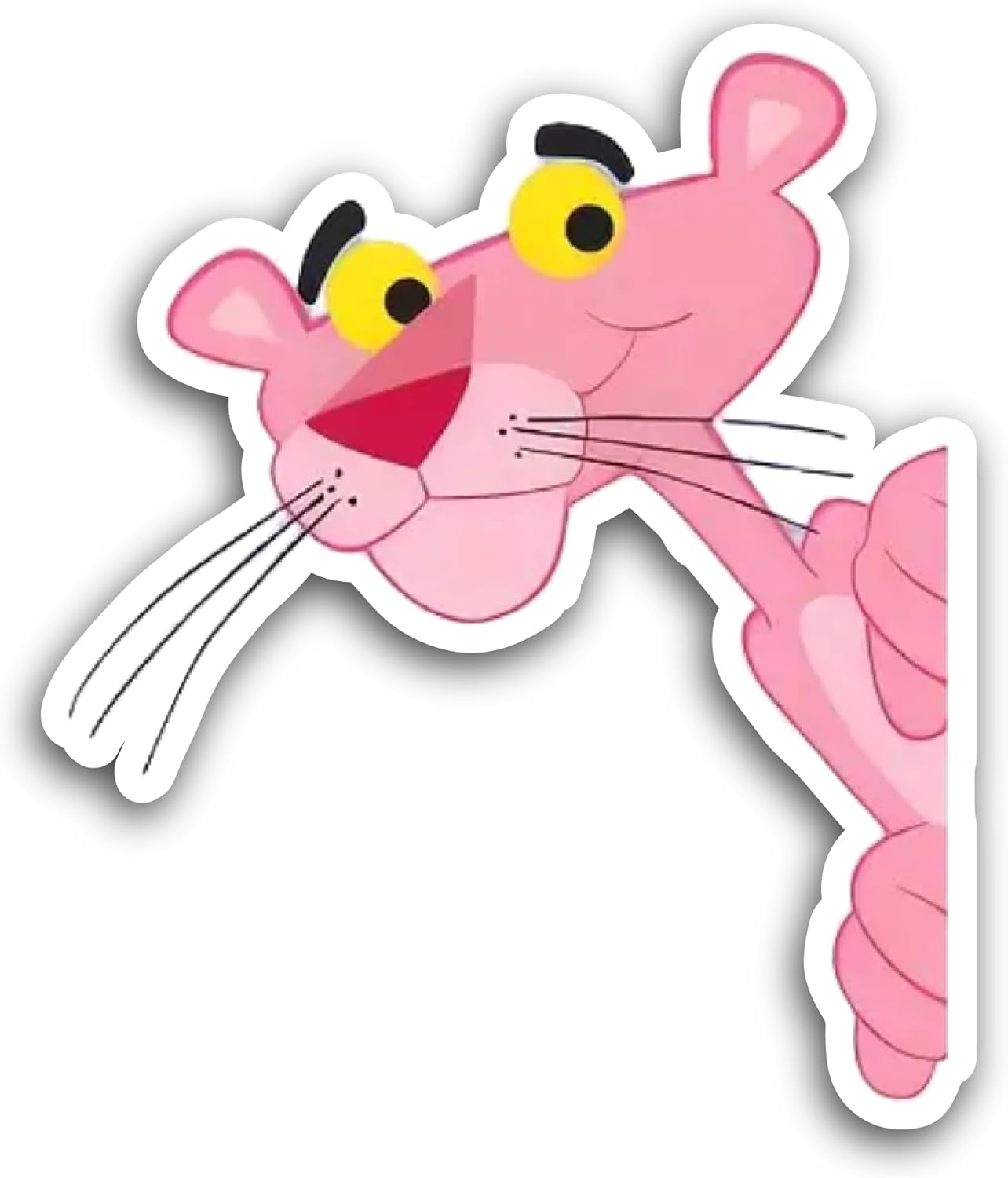 2 (Pieces) 3" and 5" Cute Panther Sticker, Waterproof Vinyl Decals for Many Purpose Like Cars, Trucks, Laptops, Phones, Windows and More