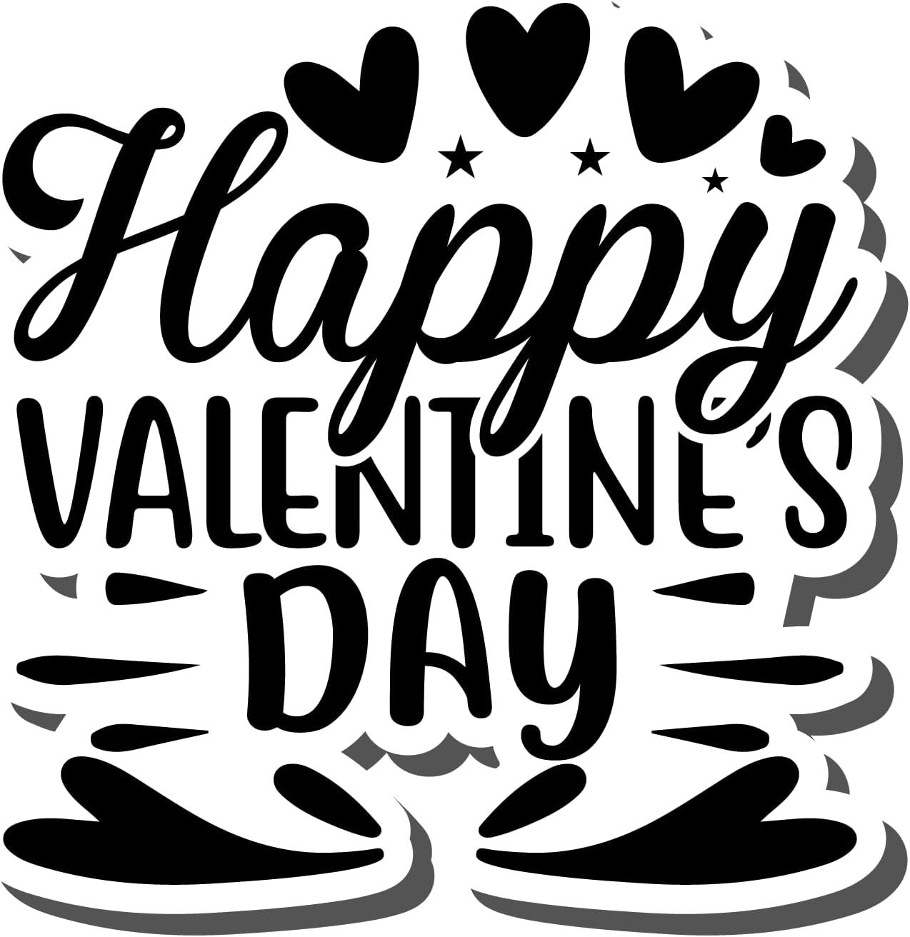 Inspirational Quote Happy Valentines Day Motivational Sticker Vinyl Decal Motivation Stickers- 5" Vinyl Sticker Waterproof