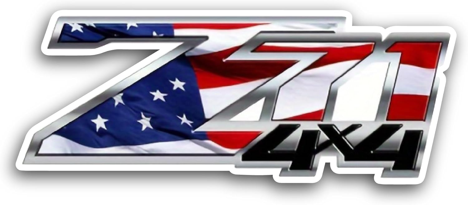 2 (Pieces) 3" and 5" Z71 Sticker, Waterproof Vinyl Decals for Many Purpose Like Cars, Trucks, Laptops, Phones, Windows and More
