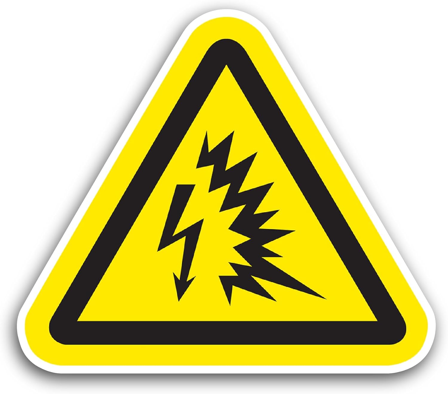 2 (Pieces) 3" and 5" Arc Flash Sticker, Waterproof Vinyl Decals for Many Purpose Like Cars, Trucks, Laptops, Phones, Windows and More