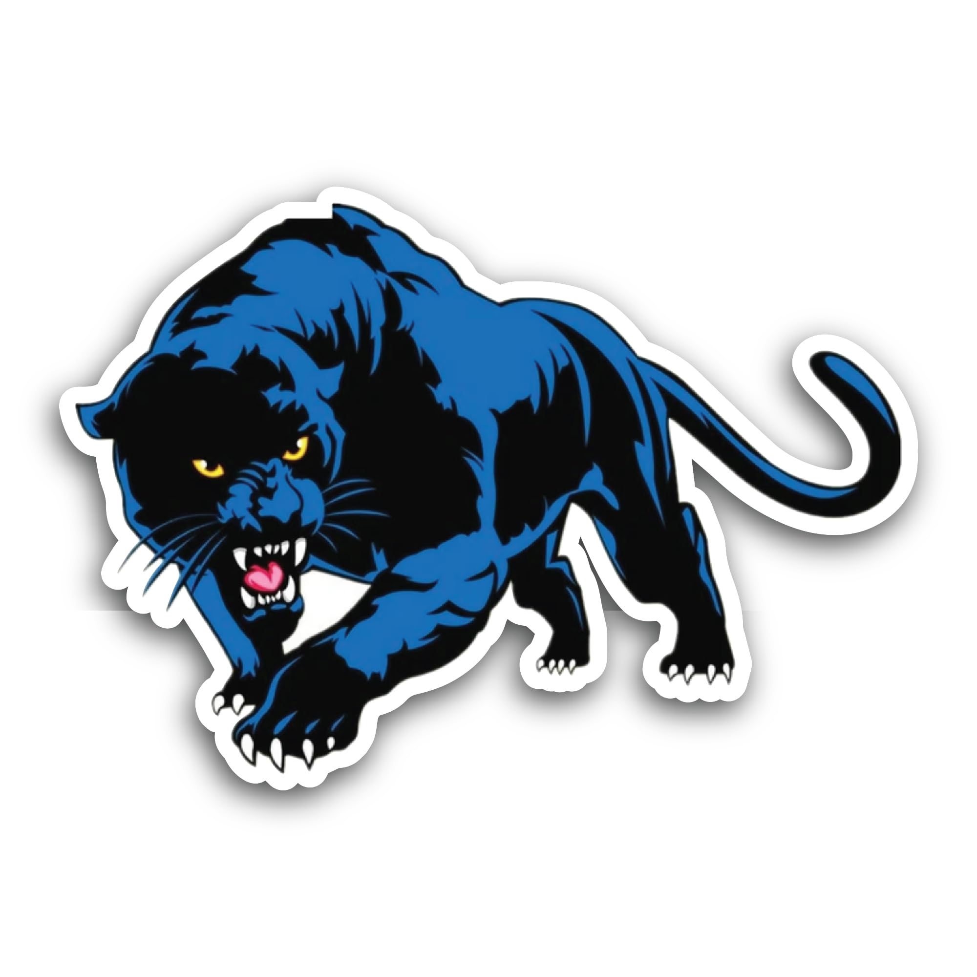 2 (Pieces) 3" and 5" Blue Panther Sticker, Waterproof Vinyl Decals for Many Purpose Like Cars, Truck