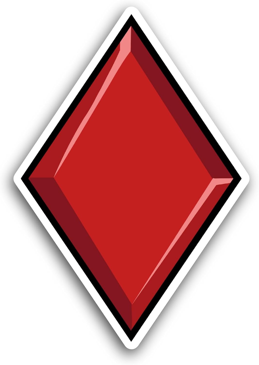 2 (Pieces) 3" and 5" Diamond Sticker, Waterproof Vinyl Decals for Many Purpose Like Cars, Trucks, Laptops, Phones, Windows and More