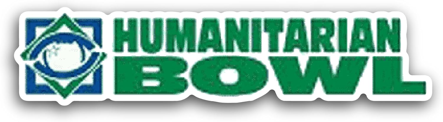 2 (Pieces) 3" and 5" Humanitarian B0wl Sticker, Waterproof Vinyl Decals for Many Purpose Like Cars, Trucks, Laptops, Phones, Windows and More