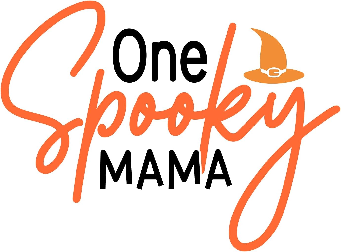 Inspirational Quote One Spooky Mama Motivational Sticker Vinyl Decal Motivation Stickers- 5" Vinyl Sticker Waterproof