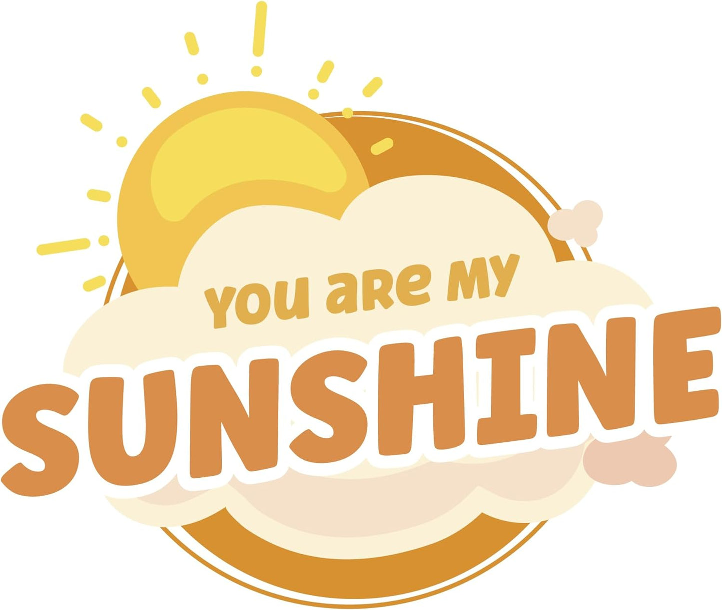 Inspirational Quote You are My Sunshine Motivational Sticker Vinyl Decal Motivation Stickers- 5" Vinyl Sticker Waterproof