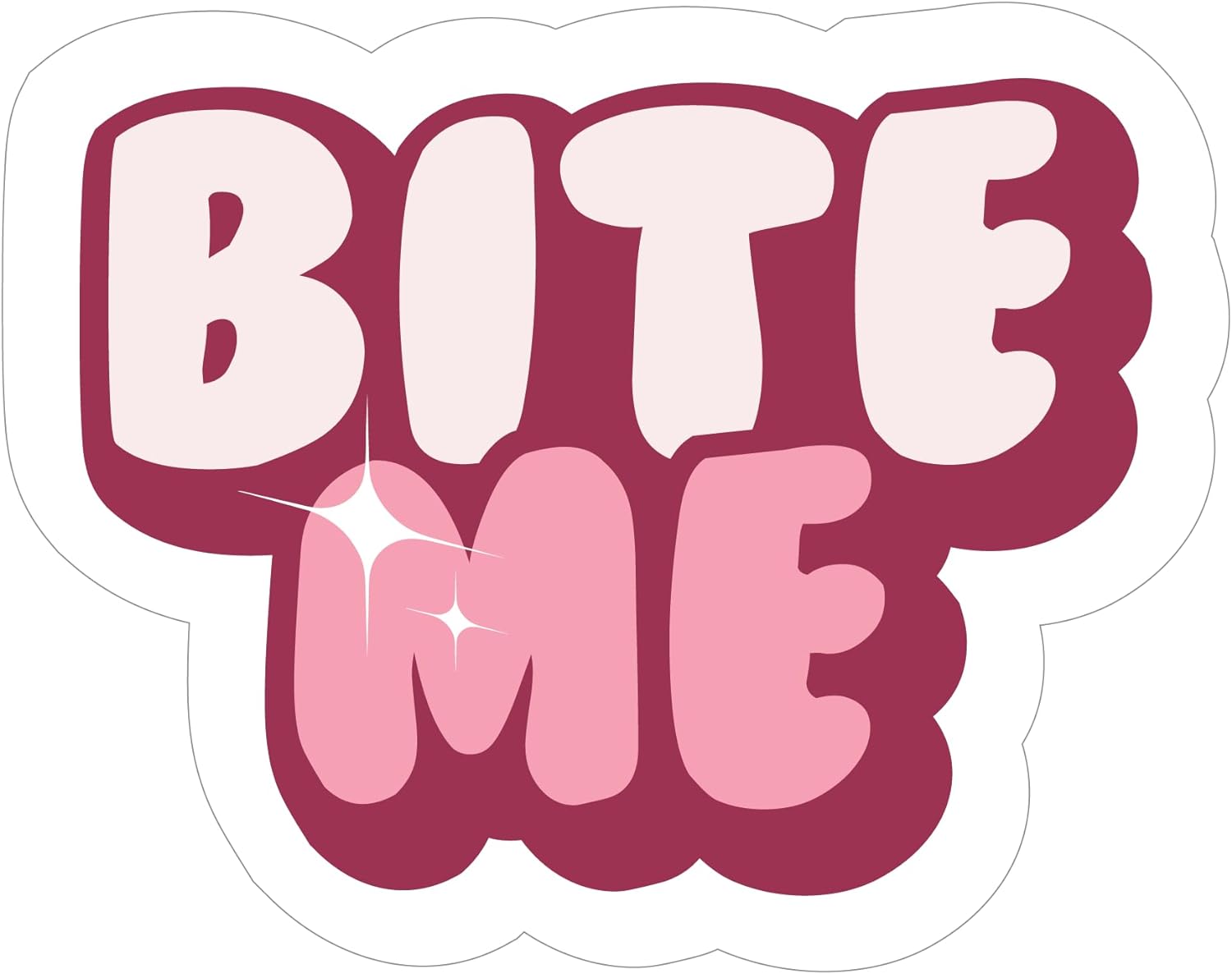 Inspirational Quote Bite Me Motivational Sticker Vinyl Decal Motivation Stickers- 5" Vinyl Sticker Waterproof