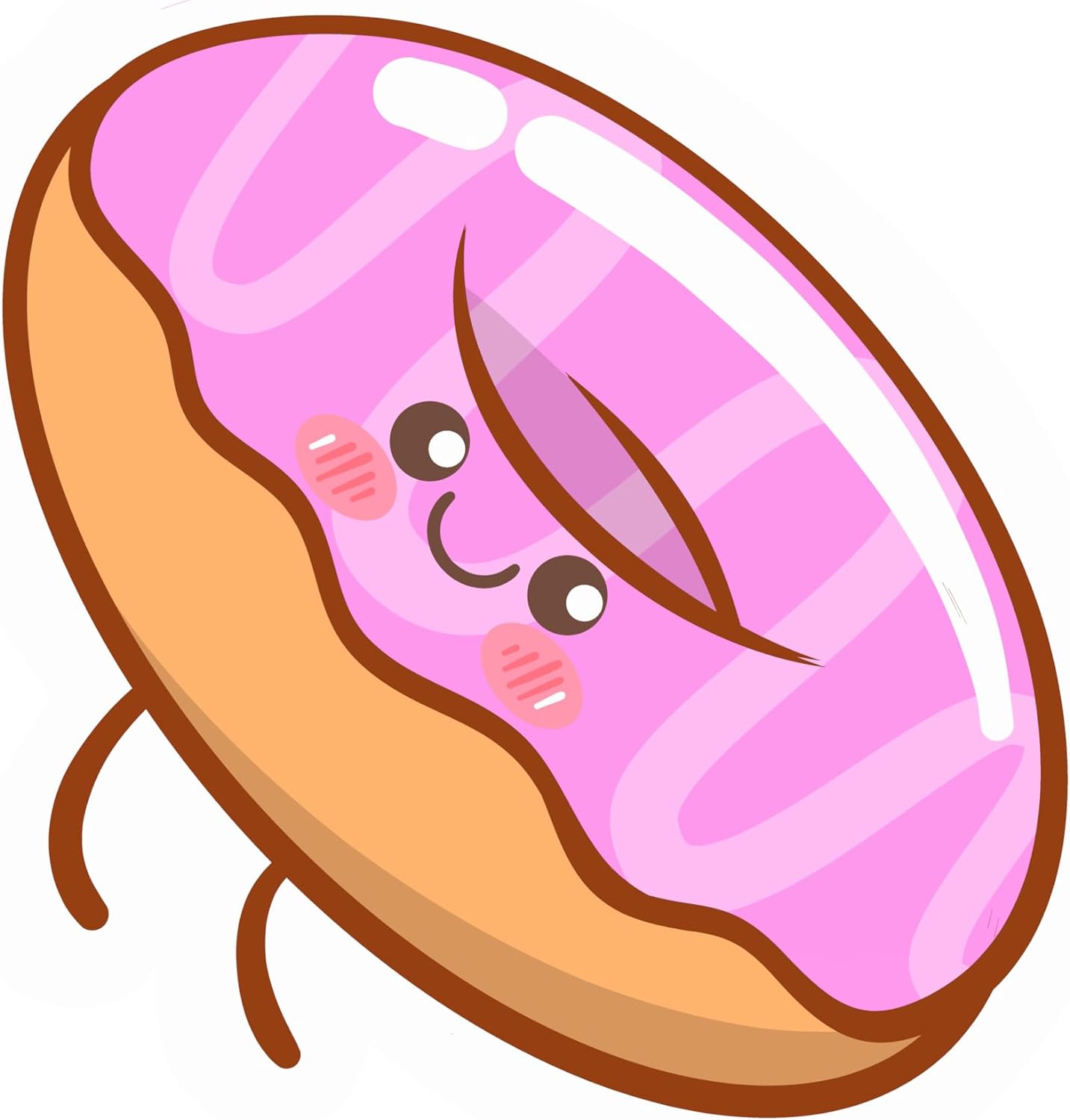 Inspirational Quote Fresh and Delicious Donut Motivational Sticker Vinyl Decal Motivation Stickers- 5" Vinyl Sticker Waterproof