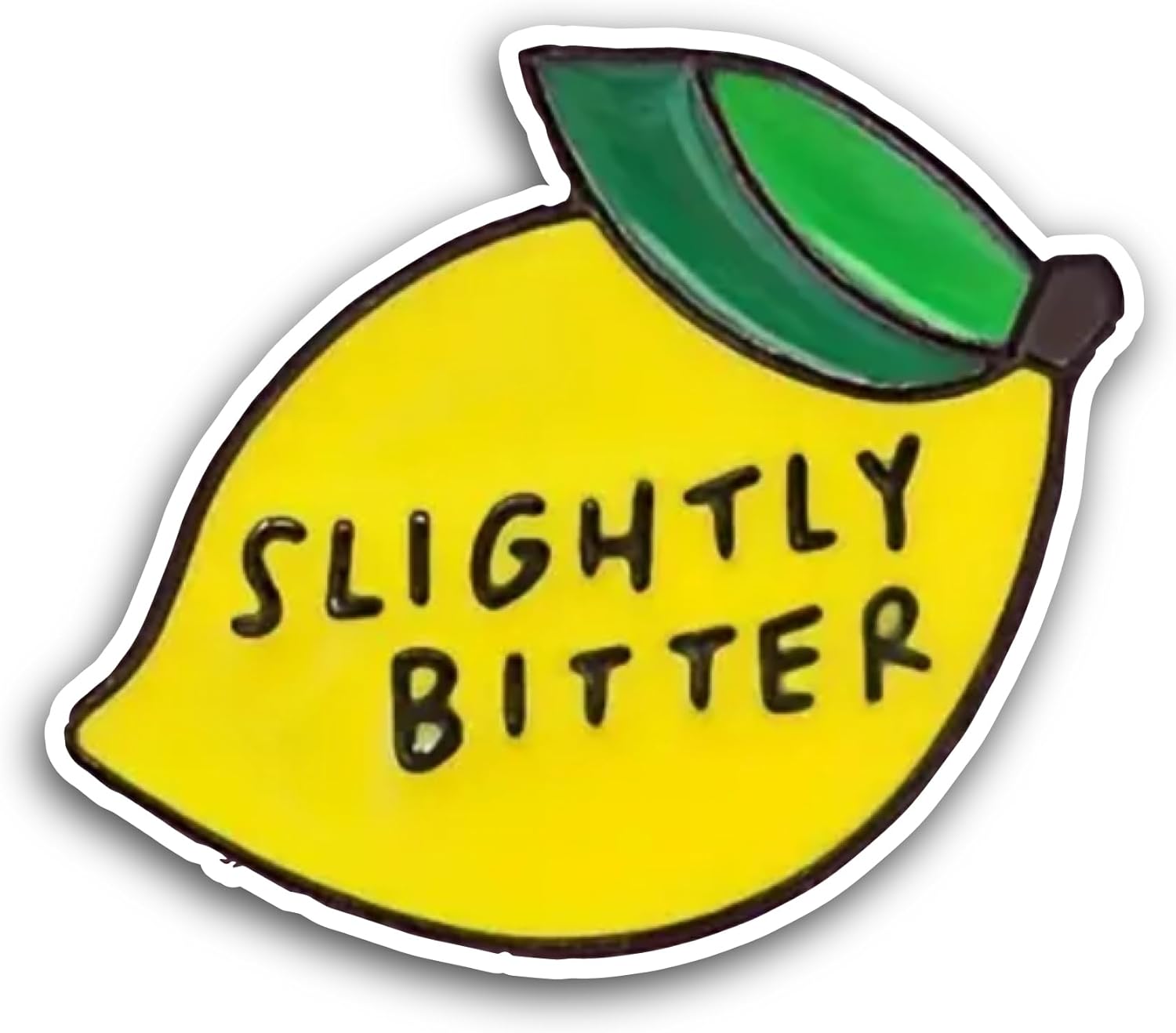 2 (Pieces) 3" and 5" Slightly Bitter Sticker, Waterproof Vinyl Decals for Many Purpose Like Cars, Trucks, Laptops, Phones, Windows and More
