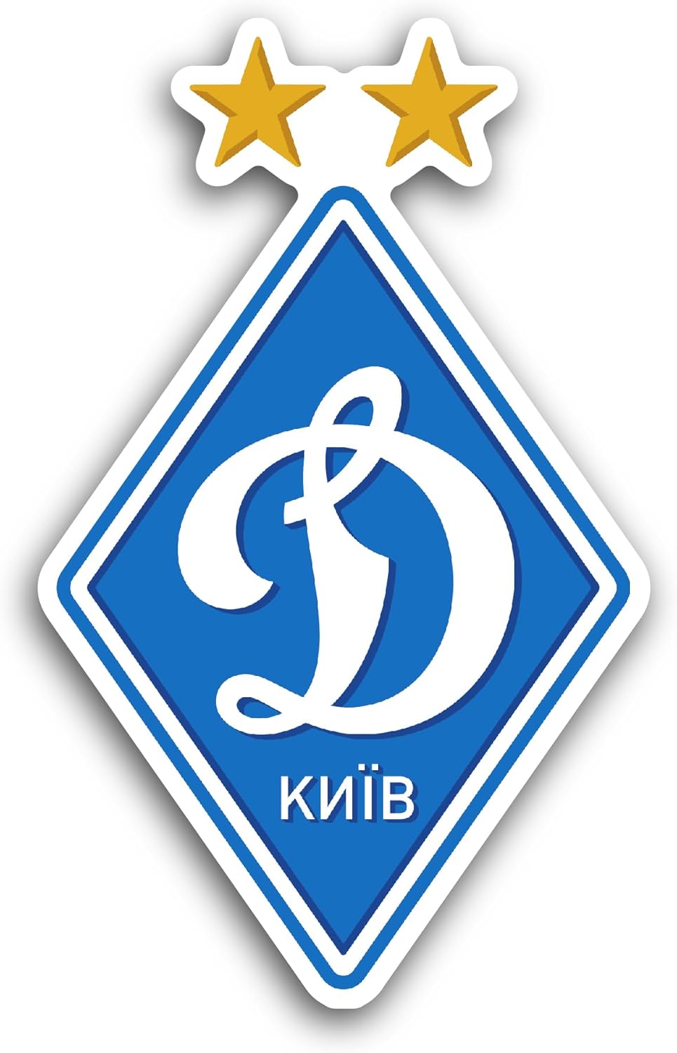 2 (Pieces) 3" and 5" Dinam0 Kiev Sticker, Waterproof Vinyl Decals for Many Purpose Like Cars, Trucks, Laptops, Phones, Windows and More