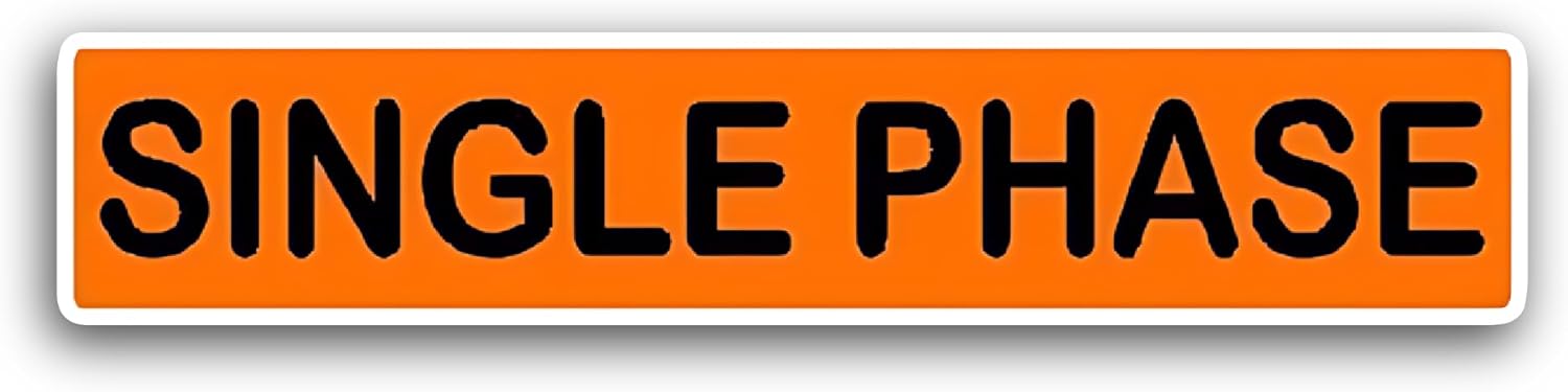 2 (Pieces) 3" and 5" Single Phase Sticker, Waterproof Vinyl Decals for Many Purpose Like Cars, Trucks, Laptops, Phones, Windows and More