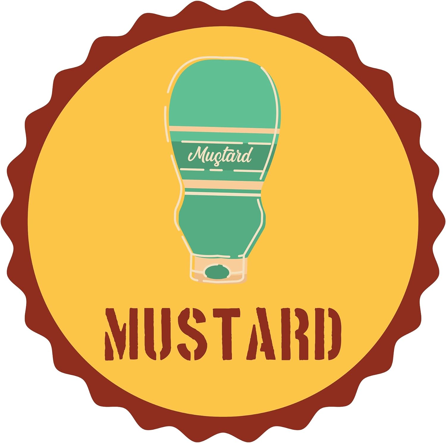 Inspirational Quote Mustard Mustard Motivational Sticker Vinyl Decal Motivation Stickers- 5" Vinyl Sticker Waterproof