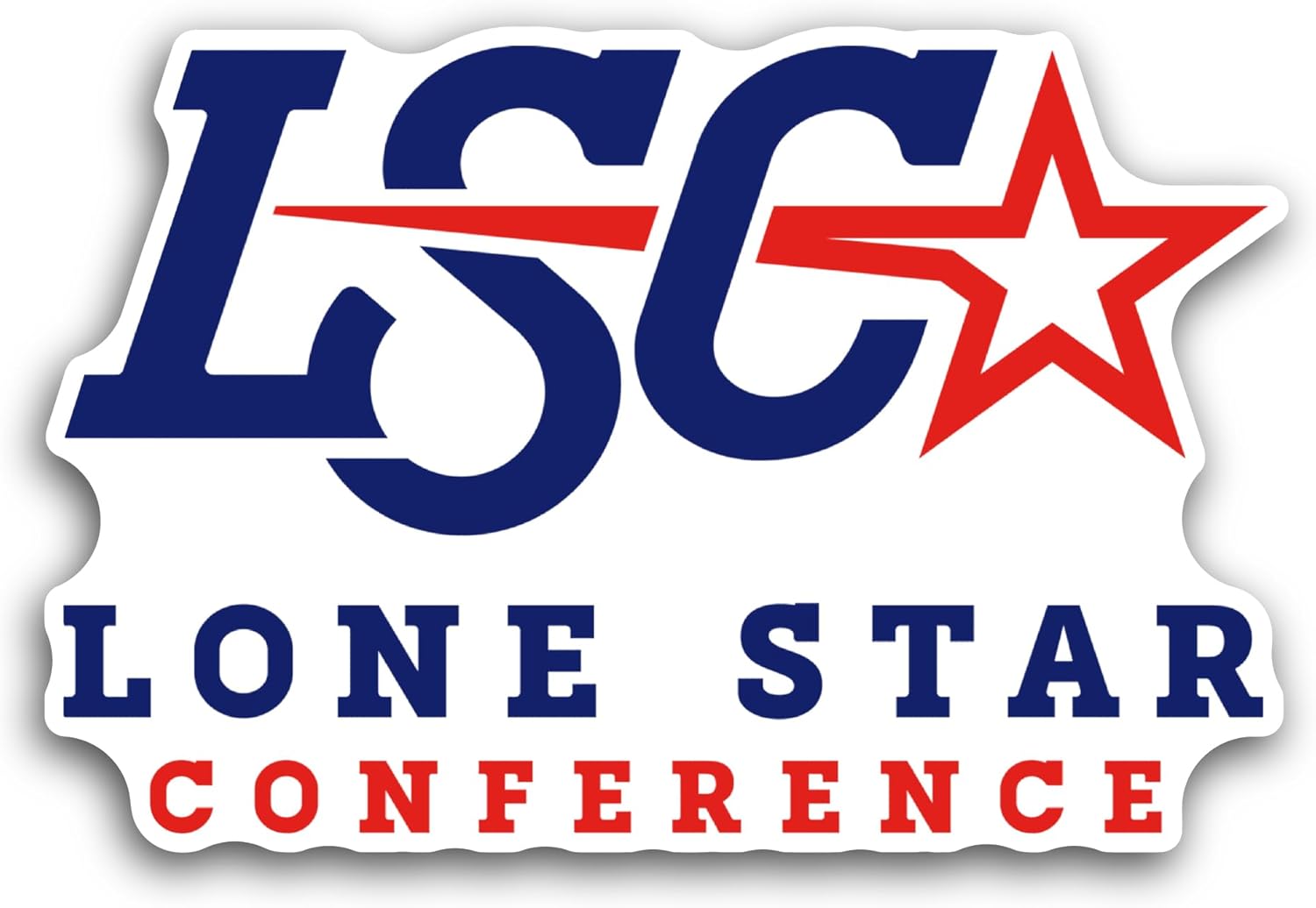 2 (Pieces) 3" and 5" L0ne Star Conference Sticker, Waterproof Vinyl Decals for Many Purpose Like Cars, Trucks, Laptops, Phones, Windows and More