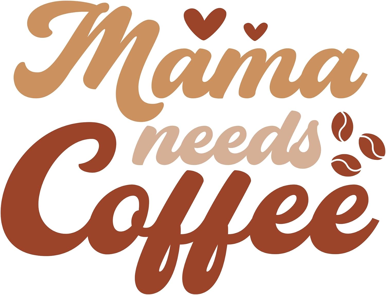 Inspirational Quote "Mama Needs Coffee, Sticker" Motivational Sticker Vinyl Decal Motivation Stickers- 5" Vinyl Sticker Waterproof