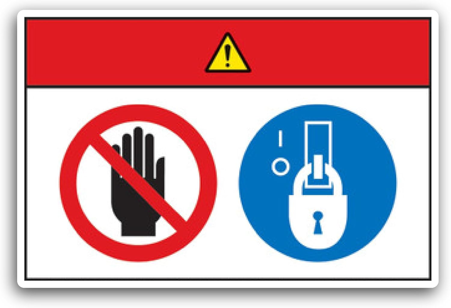 2 (Pieces) 3" and 5" Do Not Entry Symbol Sign Sticker, Waterproof Vinyl Decals for Many Purpose Like Cars, Trucks, Laptops, Phones, Windows and More