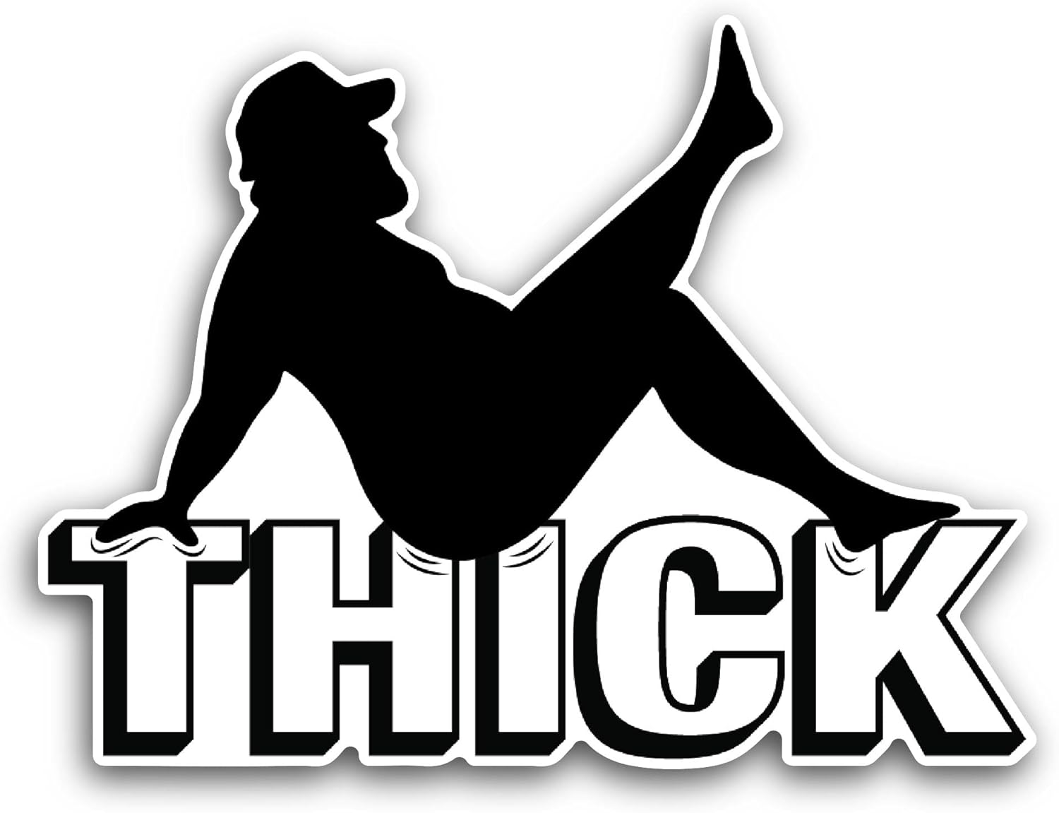 2 (Pieces) 3" and 5" Thick Sticker, Waterproof Vinyl Decals for Many Purpose Like Cars, Trucks, Laptops, Phones, Windows and More