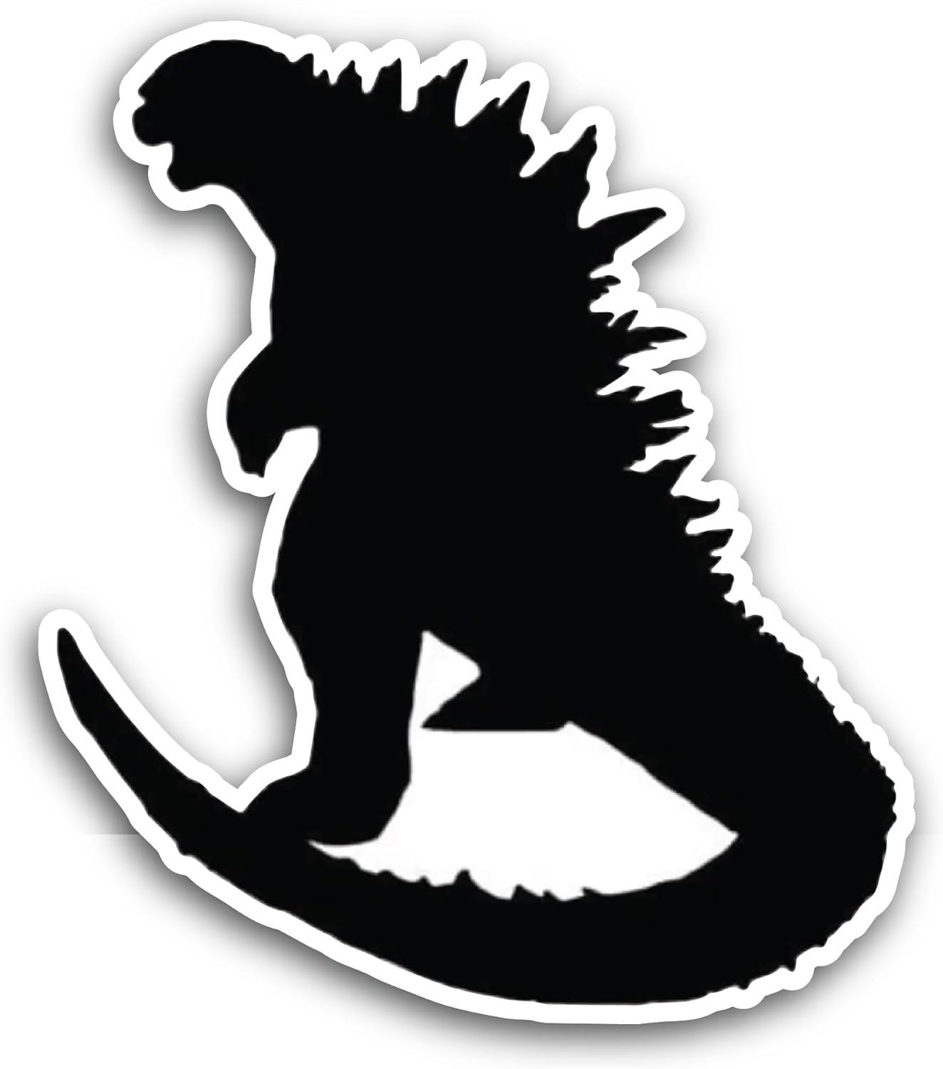 2 (Pieces) 3" and 5" Dinosaur Sticker, Waterproof Vinyl Decals for Many Purpose Like Cars, Trucks, Laptops, Phones, Windows and More