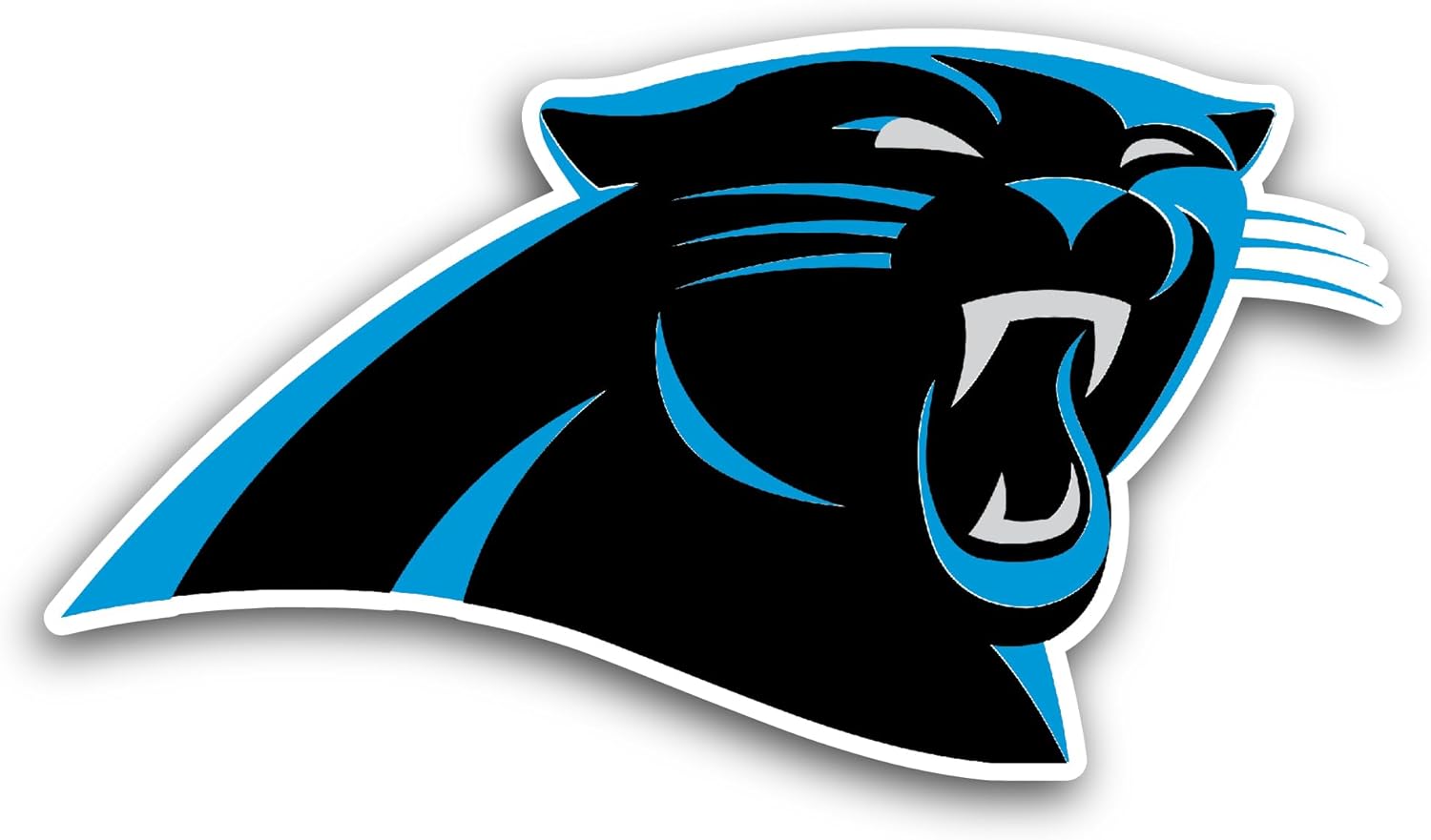 2 (Pieces) 3" and 5" Car0lina Panthers Decal Sticker, Waterproof Vinyl Decals for Many Purpose Like Cars, Trucks, Laptops, Phones, Windows and More